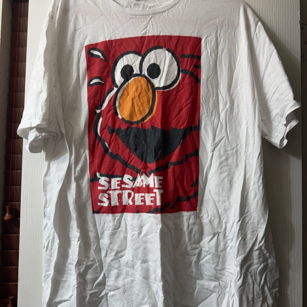 Fruit of the Loom White T-Shirt with Multicolor Logo